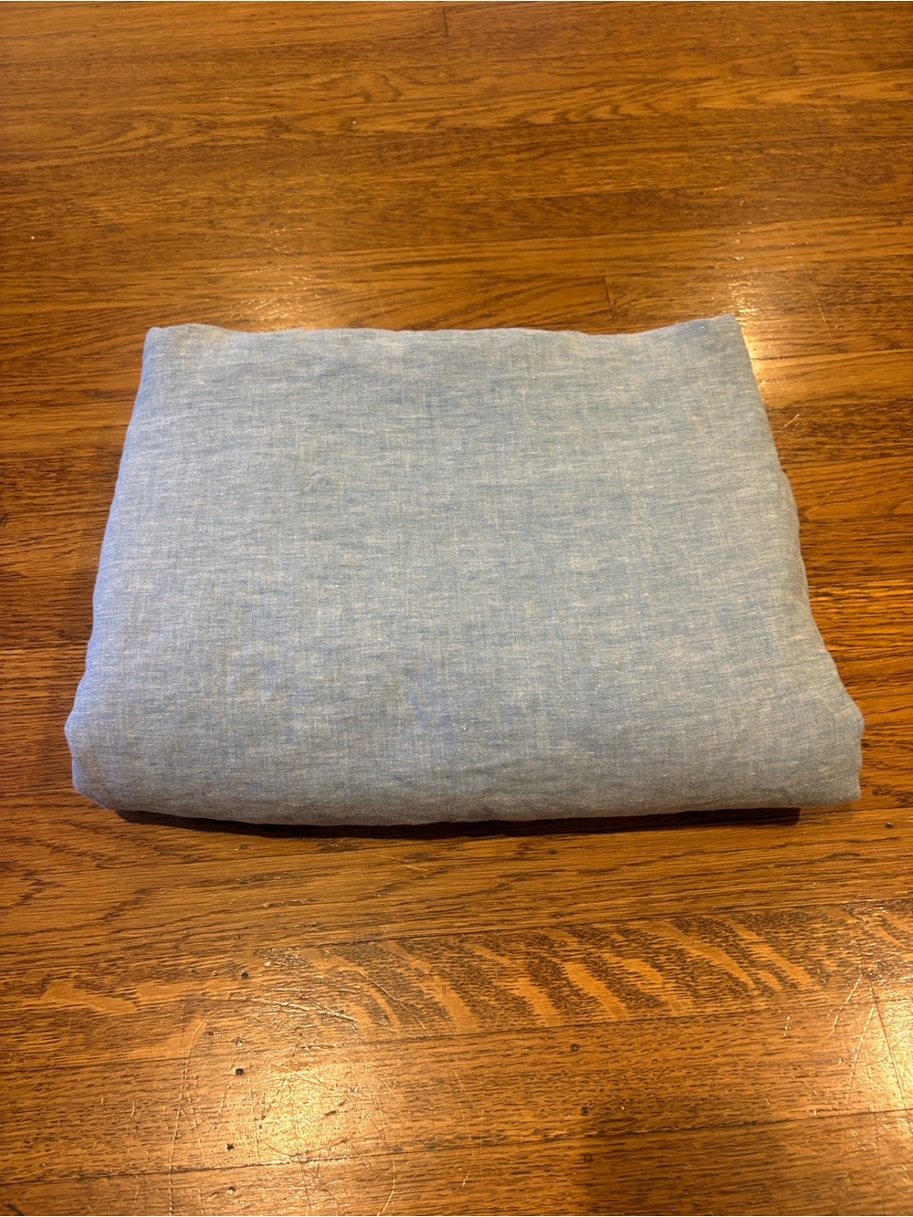 Pottery Barn Belgian Flax Linen Duvet Cover Chambray